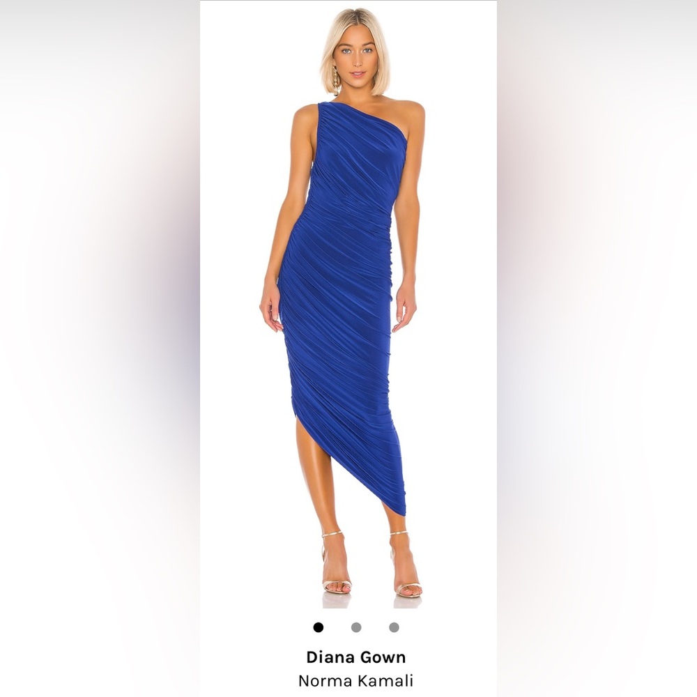 Norma Kamali Diana Gown Berry Blue XXS